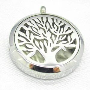 Tree of Life - Essential‎ Oils - Aromatherapy - Necklace - Stainless 24" Chain